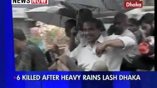 Six killed after heavy rains lash Dhaka