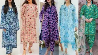 Two piece printed suit design || full printed dress design 2023