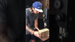 Carving a bull skull into wood