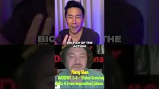 Victor Crowley Star Parry Shen talks Q from Impractical Jokers #short #horrorshort