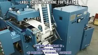 USED IWASAKI LABEL PRINTING MACHINE | IWASAKI VSLDU-50 LABEL PRINTING MACHINE | STICKER LABEL PRESS