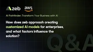 How does zeb create customized AI models for enterprises, and what factors influence the solution?