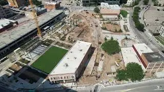 Parks for Downtown Dallas - Harwood Park Construction Progress (July 2023)