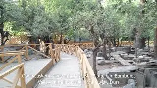 Open casket Graveyard of Kalasha Culture in Bamburet Valley Chitral Pakistan  Madawjaw Dur