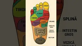 Harta reflexoterapiei din tălpi | puncte reflexoterapie tălpi | Sam-Distribution