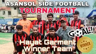 Running football tournament final day vlogs Asansol side ￼winner team Hayat Garment 💸💸