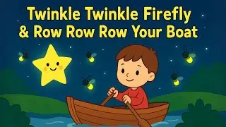 Nursery rhymes Twinkle Twinkle firefly and row, row, row your boat