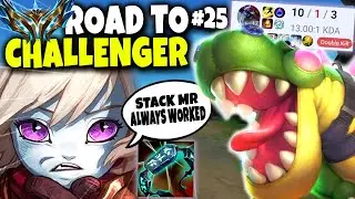 TOP LANE TANKS STACKING MR TO COUNTER MY CHO'GOD BUILD?! | Road to Challenger Series #25 | Season 14