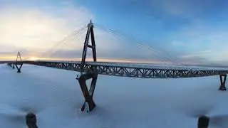 T10 Dehcho Bridge Winter