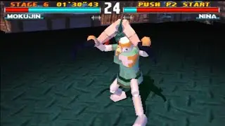 Hard Mode Tekken 3 Mokujin Arcade Mode Playthrough | Tekken 3 Game 