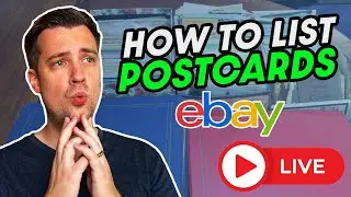 How To List Postcards on eBay (Live Listing Show)