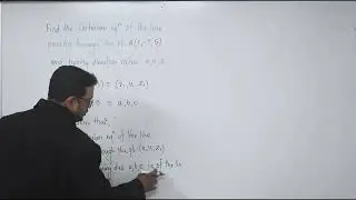 Problem 30 vectors & it's applications (Finding Cartesian Equation of line)