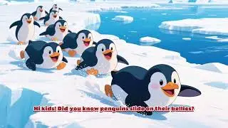 &ldquo;🐧 Amazing Penguin Fact! Kids Will Love This! 🐾 #FunAnimalFacts&rdquo;Storyboard 1