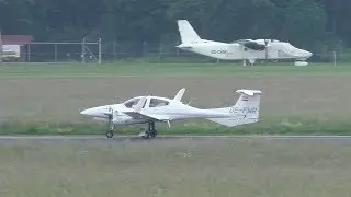 DA42NG Twin Star takeoff at Graz Airport | OE-FWR
