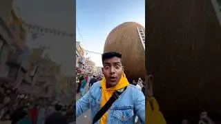 World&rsquo;s Biggest Coconut in Delhi 😳 |#GiantNariyal #WorldBiggestCoconut #sora #ai