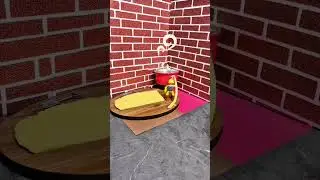 he Cooks Pasta 🍝 | Stop Motion Cooking #StopMotion  #PastaRecipe  #AnimatedCooking  #CookingLower