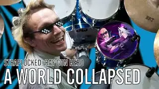 Straplocked, Ray Gun Hero - A World Collapsed | Office Drummer [First Time Hearing]