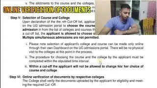 DELHI UNIVERSITY MERIT BASED IMPORTANT REGISTRATION STEPS (ignoring this may cost your ADMISSION)