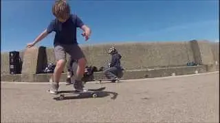 Slow Motion Skateboarding BS 180 at 120fps
