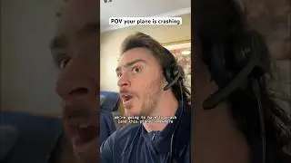 POV your plane is crashing #shorts #comedy #funny