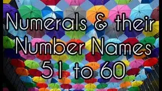 Number Names 51 - 60 II UKG Math II Kindergarten II