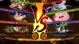 Goku Oscuro y Goku(GT) y Bardock Vs Freezer y Majin Buu y Cell Dragon Ball Fighterz
