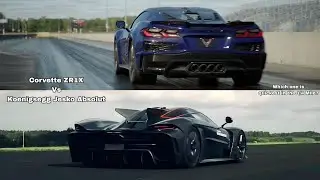 Quickest 1/4 Mile Corvette ZR1X Vs Koenigsegg Jesko Absolut