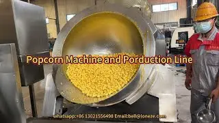 100L Electric Induction Industrial Popcorn Making Machine and Production Line