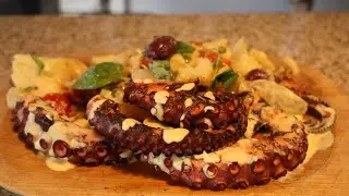 Anna Lesko - Caracatita frageda la grill cu salata de legume coapte - #145 
