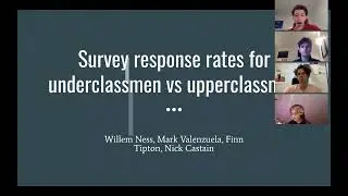 Survey response rates for underclassmen vs upperclassmen