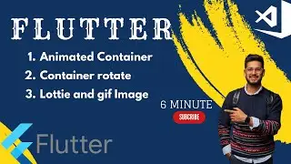 Flutter Animation | 3 Type of Animation | Animatedcontainer | Gif Image.