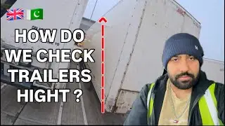 HOW DO WE CHECK TRAILERS HIGHT EVERYDAY #vlog148 #azizamrewala #truckesvlogs #dhl #punjabivlogs #uk 