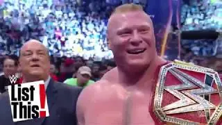WWE LIST THIS NEW 2019