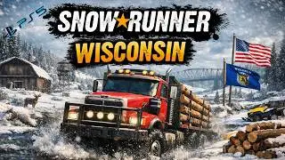 SNOW⭐RUNNER PS5 epi 389 Wisconsin, Am&eacute;rique Du Nord Fleuve Grainwoods Titans Terrasses parti 2