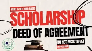 HEC Need Based Scholarship Deed Of Agreement Form|