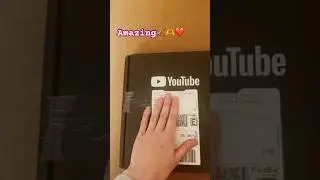 Opening My First YouTube Award!