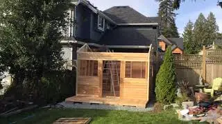 Cedarshed Bunkhouse 12X12 Shed Time Lapse Assembly