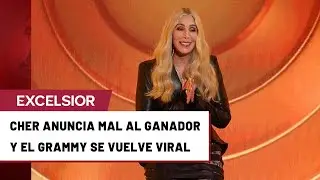 Cher se equivoca al anunciar al ganador en los Grammy 2026