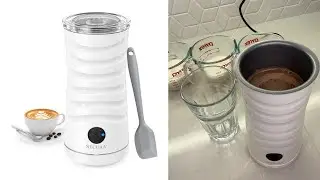 Secura Electric Milk Frother Overview (Using Almond Milk)