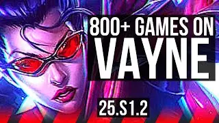 VAYNE vs RUMBLE (TOP) | 800+ games | KR Master | 25.S1.2
