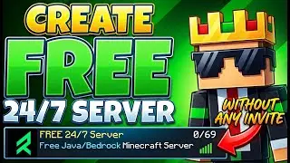 How To Make Free Minecraft Server 24x7 | Free 24/7 Minecraft Hosting😎