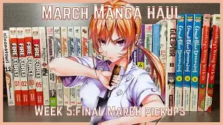 March Manga Haul | Week 5 : Food Wars, Grand Blue Dreaming, Fire Force and more!
