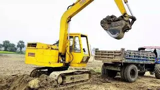power Testing | Jumping Sonalika DX55 | Caterpillar Loading Trolley #diy #tractor #machine #jcb