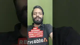 RBI BANNED MASTERCARD FROM ISSUING CREDIT CARD & DEBIT CARD |
