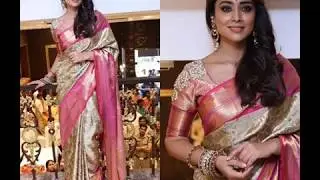 actress shriya saran sarees collection
