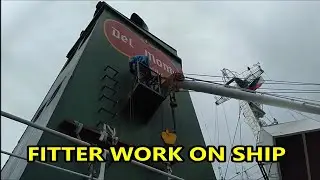 Deck fitter works | 1st day  welder job Gano kahirap ang Trabaho sa Barko