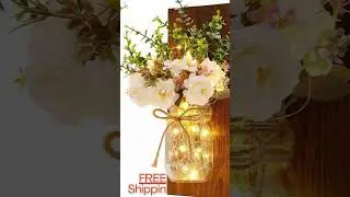 Rustic Wall Sconces Mason Jar Sconces