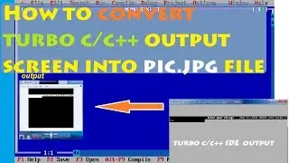 How to create image in turbo c || in c/c++ programming ||by programs magic