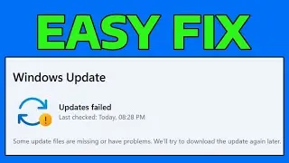How To Fix Some Update Files Are Missing or Have Problems in Windows