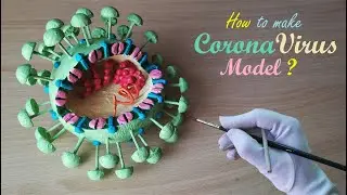 Making Coronavirus 3D craft Model | Holiday Homework
